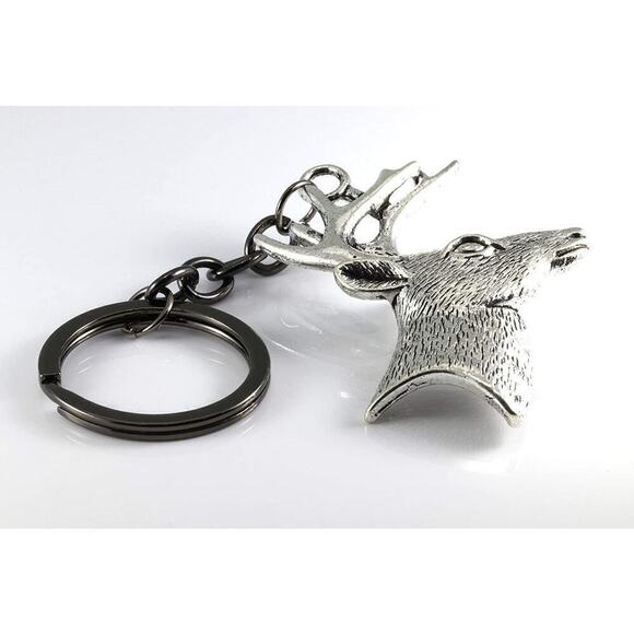 Deer Keychain - Deer Antler Keychain - Picture 3 of 9